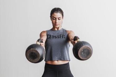 Deep Grey Women's Nobull Crossfit® Muscle Tank Tops | USA612978