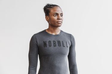 Deep Grey Women's Nobull Long Sleeves | USA401982