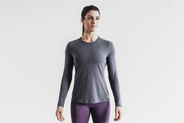 Deep Grey Women's Nobull Long Sleeves | USA738652