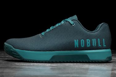 Deep Turquoise Men's Nobull Superfabric Trainers | USA865927