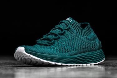 Deep Turquoise Women's Nobull Knit Runner Running Shoes | USA460317