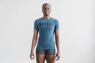 Deep Turquoise Women's Nobull T Shirts | USA179320