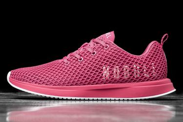 Fuchsia Women's Nobull Mesh Runner Running Shoes | USA017586