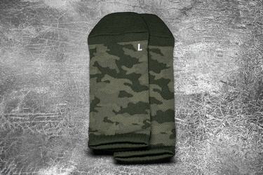 Green Camo Women's Nobull Low Socks | USA459681