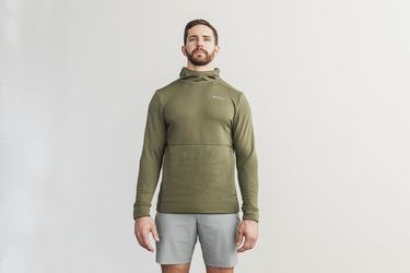 Green Men's Nobull Performance Hoodie | USA861273