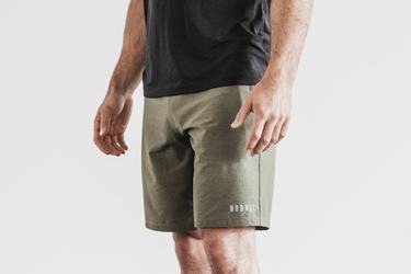 Green Men's Nobull Stretch Woven 9" Shorts | USA867450