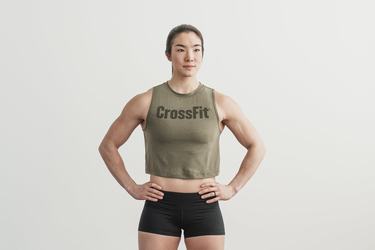 Green Women's Nobull Crossfit® Muscle Tank Tops | USA940681