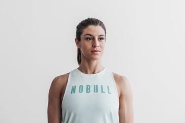 Green Women's Nobull High-Neck Seasonal Colors Tank Tops | USA921473