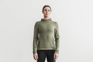 Green Women's Nobull Performance Hoodie | USA231708