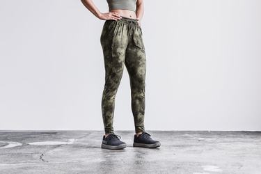 Green Women's Nobull Tie-Dye Joggers | USA601892