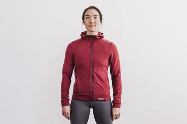 Grey Blue Women's Nobull Performance Zip-up Hoodie | USA602579