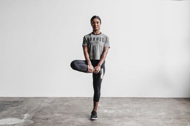 Grey Camo Women's Nobull Boxy T Shirts | USA415896