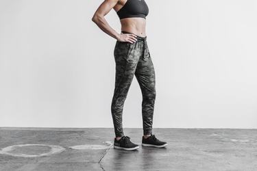 Grey Camo Women's Nobull Joggers | USA718953