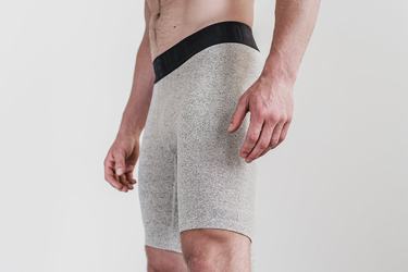 Grey Men's Nobull Compression 9" Plush Heather Shorts | USA758346