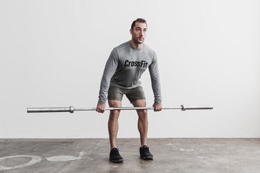 Grey Men's Nobull Crossfit® Long Sleeves | USA130769