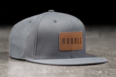 Grey Men's Nobull Flat-Brim Snapback Hats | USA796542