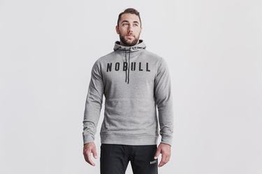 Grey Men's Nobull Hoodie | USA502931