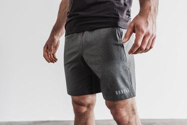 Grey Men's Nobull Knit 8.5" Shorts | USA120436