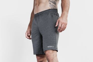 Grey Men's Nobull Lightweight Knit 9" Shorts | USA097834