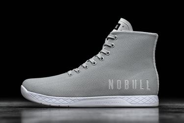 Grey Men's Nobull Superfabric High-Top Arctic Trainers | USA716052