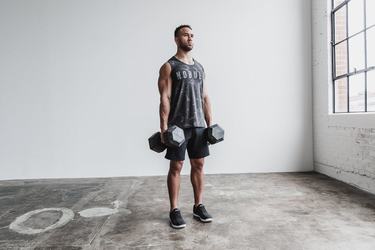 Grey Men's Nobull Tank Tops | USA351498