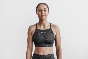 Grey Women's Nobull High-Neck Sports Bras | USA167480