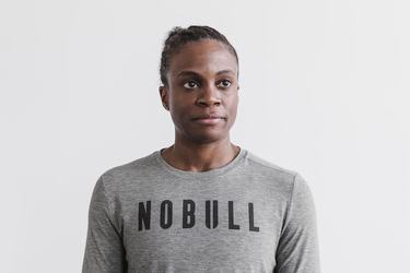 Grey Women's Nobull Long Sleeves | USA631207