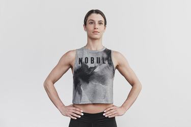 Grey Women's Nobull Muscle Tank Tops | USA653702