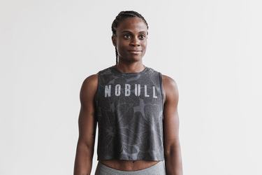 Grey Women's Nobull Muscle Tank Tops | USA670158