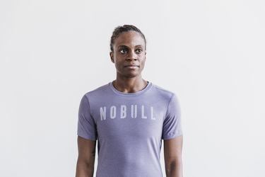 Lavender Women's Nobull T Shirts | USA284095