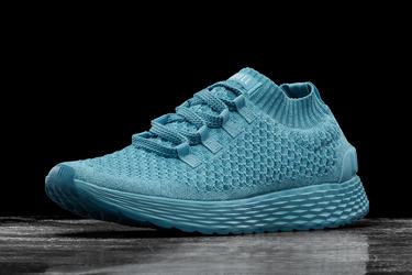 Light Blue Women's Nobull Knit Runner Running Shoes | USA736415