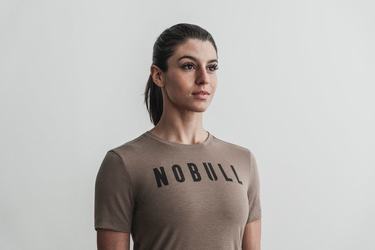 Light Brown Women's Nobull T Shirts | USA326405