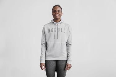 Light Grey Women's Nobull Hoodie | USA752193