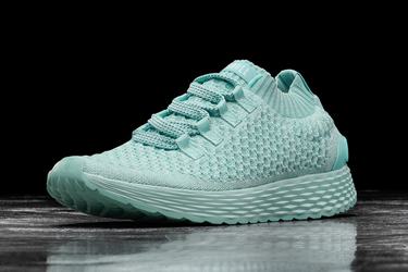 Light Turquoise Men's Nobull Knit Runner Running Shoes | USA915362