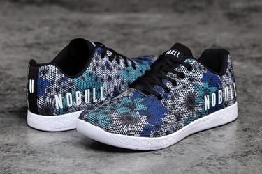 Midnight Floral Men's Nobull Superfabric Trainers | USA170829