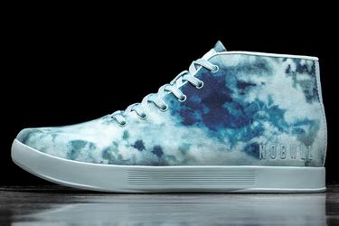 Mint Men's Nobull Tie-Dye Canvas Mid Trainers | USA806512