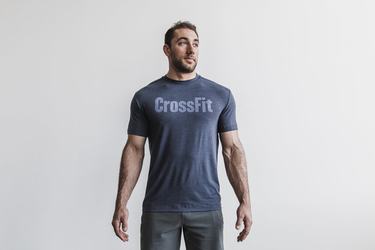 Navy Men's Nobull Crossfit® T Shirts | USA673592