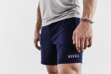 Navy Men's Nobull Lightweight 7" Shorts | USA325617