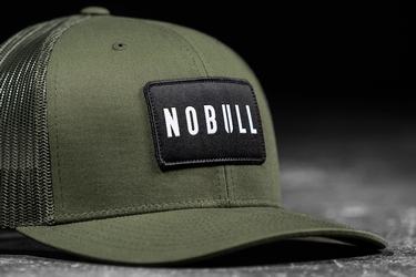 Olive Men's Nobull Curved-Brim Trucker Hats | USA289731