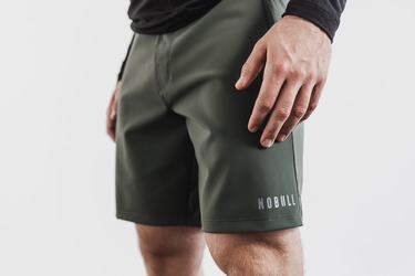 Olive Men's Nobull Lightweight 9" Shorts | USA815376