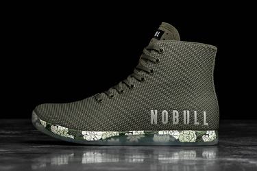 Olive Men's Nobull Superfabric High-Top Army Trainers | USA462157