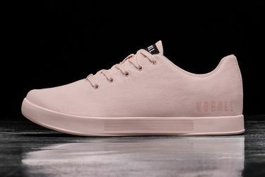 Pink Men's Nobull Canvas Trainers | USA402385