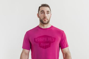 Pink Men's Nobull Wodapalooza T Shirts | USA453981