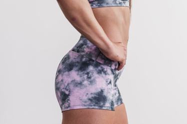 Pink Women's Nobull 2" Tie-Dye Shorts | USA497038