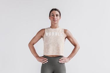 Pink Women's Nobull Muscle Tank Tops | USA219784