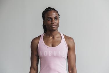 Pink Women's Nobull Racerback Tank Tops | USA705296