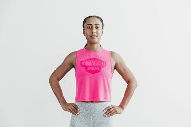 Pink Women's Nobull Wodapalooza Muscle Tank Tops | USA137692