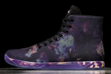 Purple Black Women's Nobull Superfabric High-Top Tie-Dye Trainers | USA872690