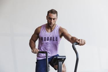 Purple Men's Nobull Tank Tops | USA956384