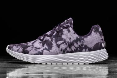 Purple Men's Nobull Tie-Dye Ripstop Runner Running Shoes | USA859702